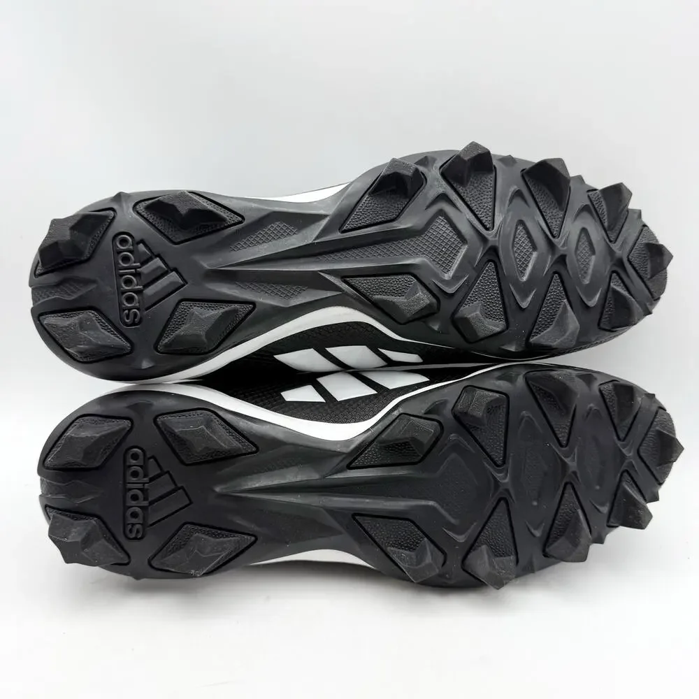 Adidas Mens Adizero Impact.2 MD Football Cleats Size 11 Black White Athletic EUC